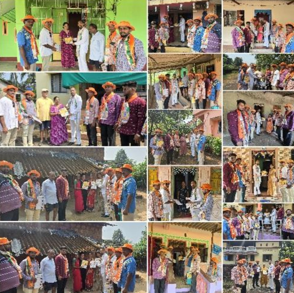 नवीन कुर्ली वसाहत येथे महाविकास आघाडीचे उमेदवार संदेशजी पारकर यांचा घरोघरी प्रचारचा झंझावात सुरू