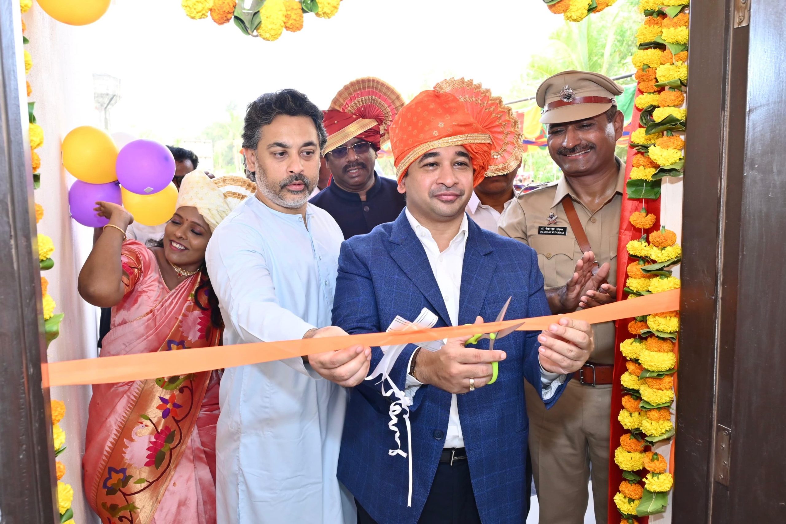 सिंधुदुर्ग पोलीस दलाच्या अत्याधुनिक सोशल मीडिया लॅबचे पालकमंत्री नितेश राणे यांच्या हस्ते उद्घाटन