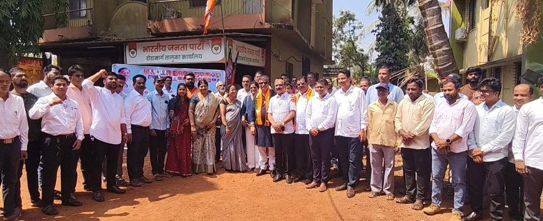 दोडामार्गात आमदार प्रमोद जठार यांचे जल्लोषात स्वागत
